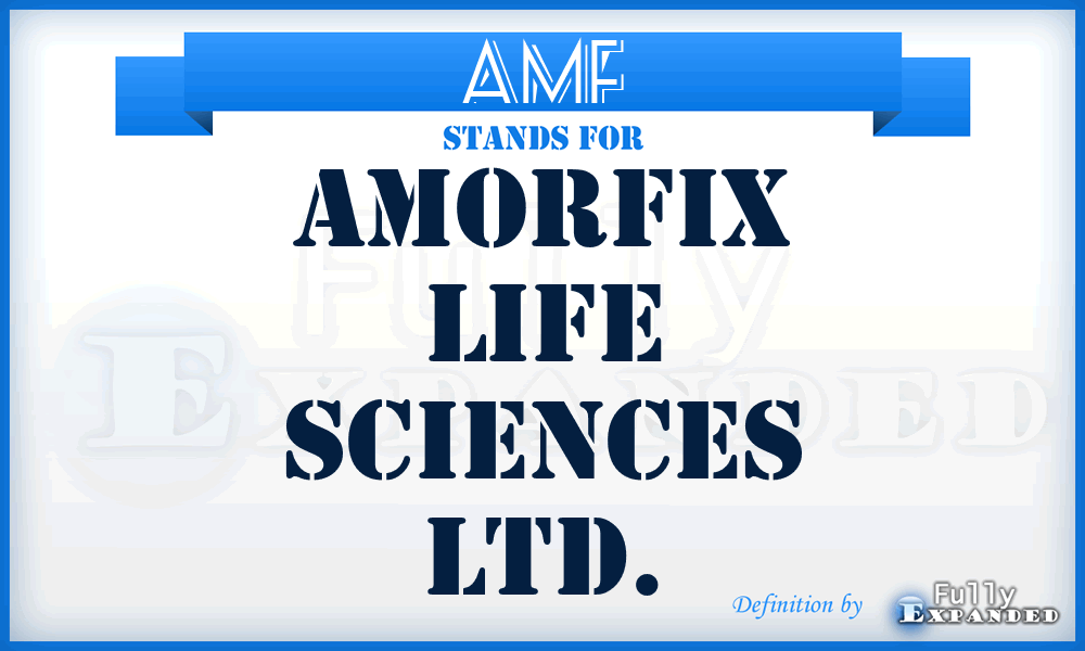 AMF - Amorfix Life Sciences Ltd.