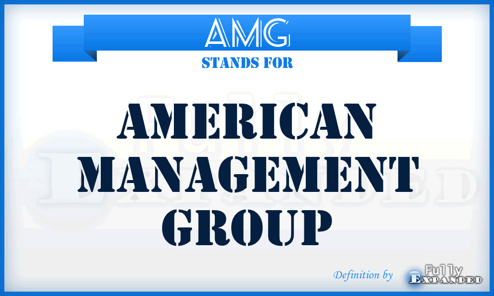 AMG - American Management Group