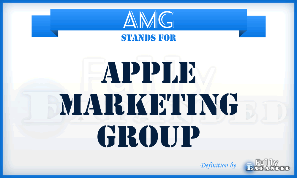 AMG - Apple Marketing Group