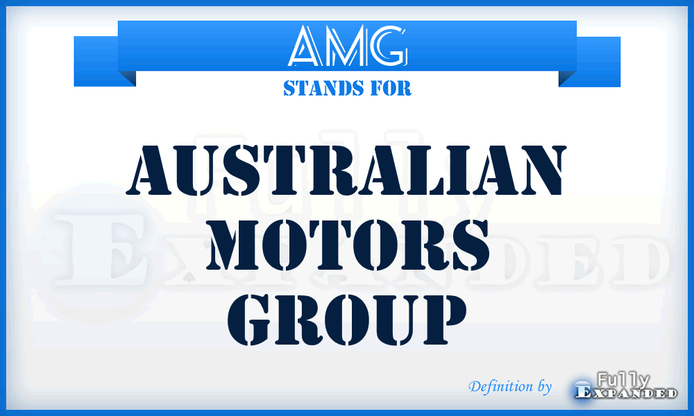 AMG - Australian Motors Group