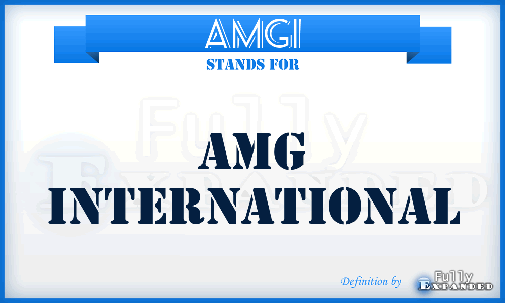 AMGI - AMG International