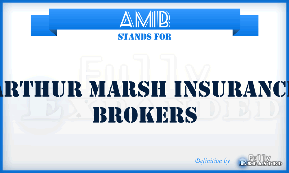 AMIB - Arthur Marsh Insurance Brokers