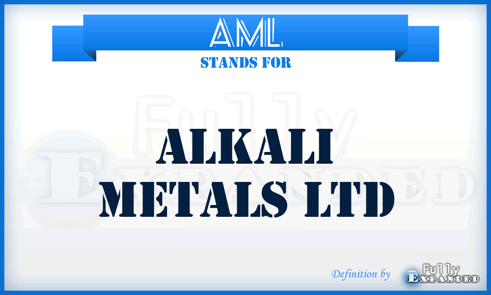 AML - Alkali Metals Ltd