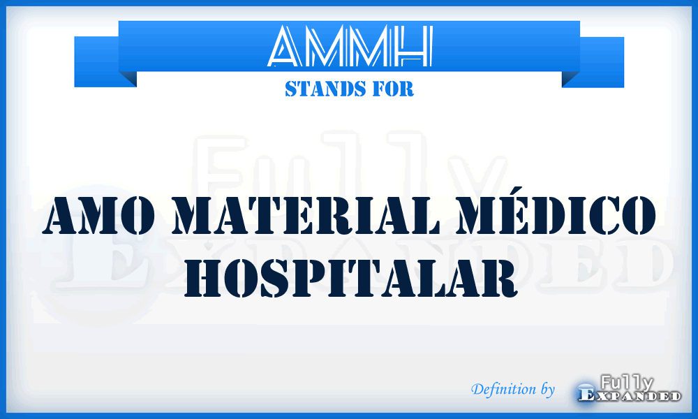 AMMH - Amo Material Médico Hospitalar