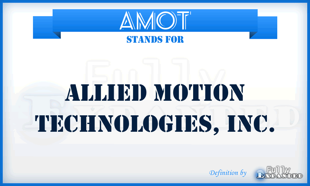 AMOT - Allied Motion Technologies, Inc.
