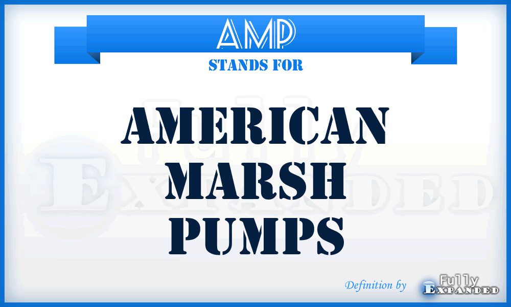 AMP - American Marsh Pumps