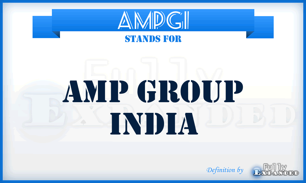 AMPGI - AMP Group India