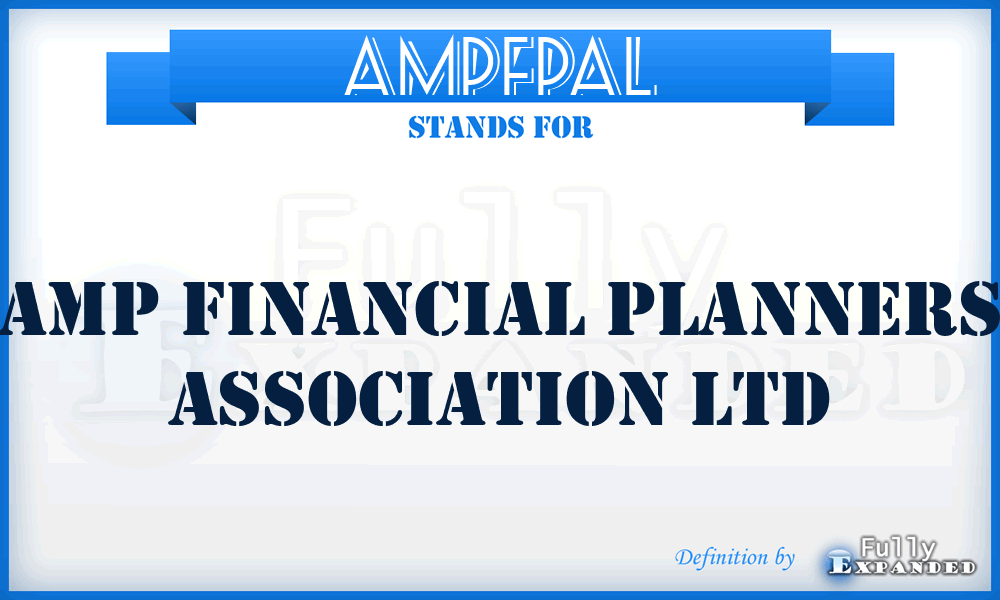 AMPFPAL - AMP Financial Planners Association Ltd