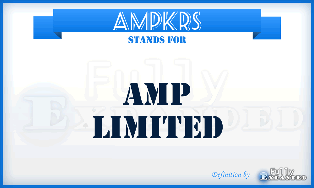 AMPKRS - Amp Limited