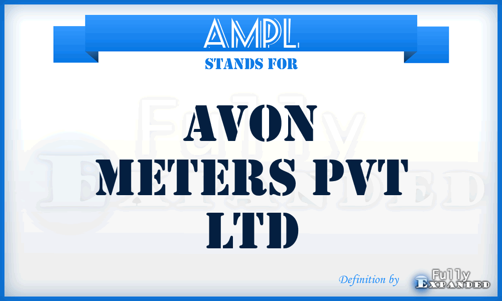AMPL - Avon Meters Pvt Ltd