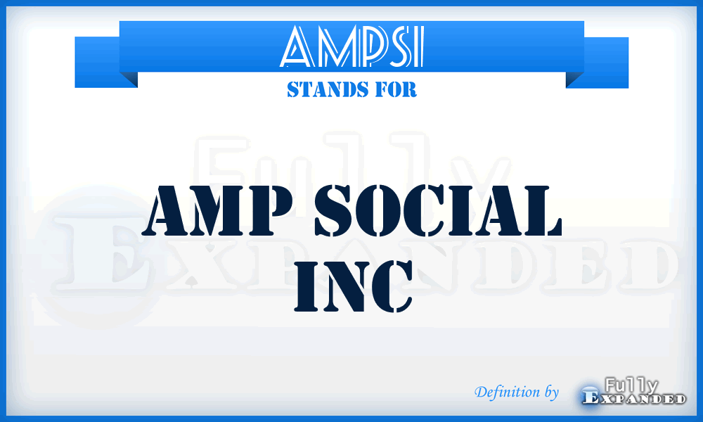 AMPSI - AMP Social Inc