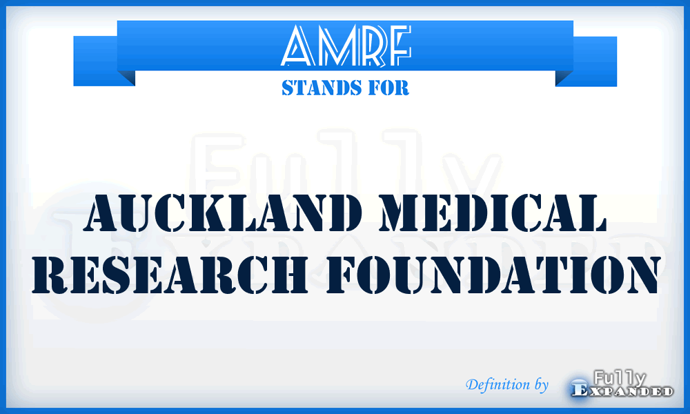AMRF - Auckland Medical Research Foundation