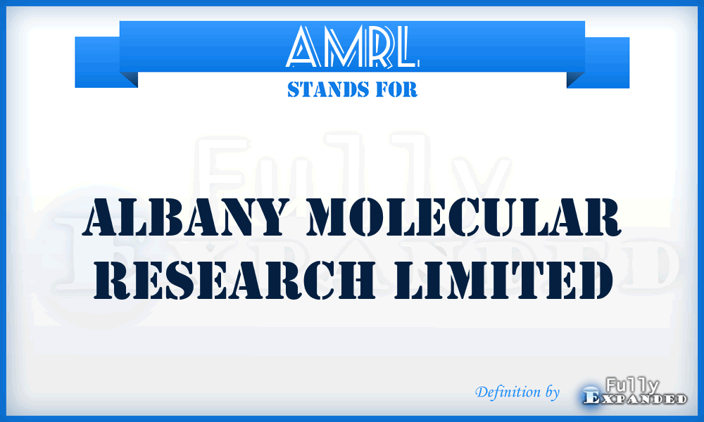AMRL - Albany Molecular Research Limited