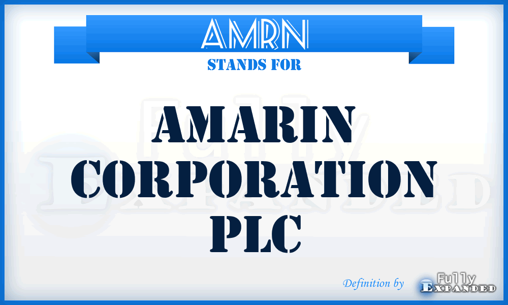 AMRN - Amarin Corporation PLC