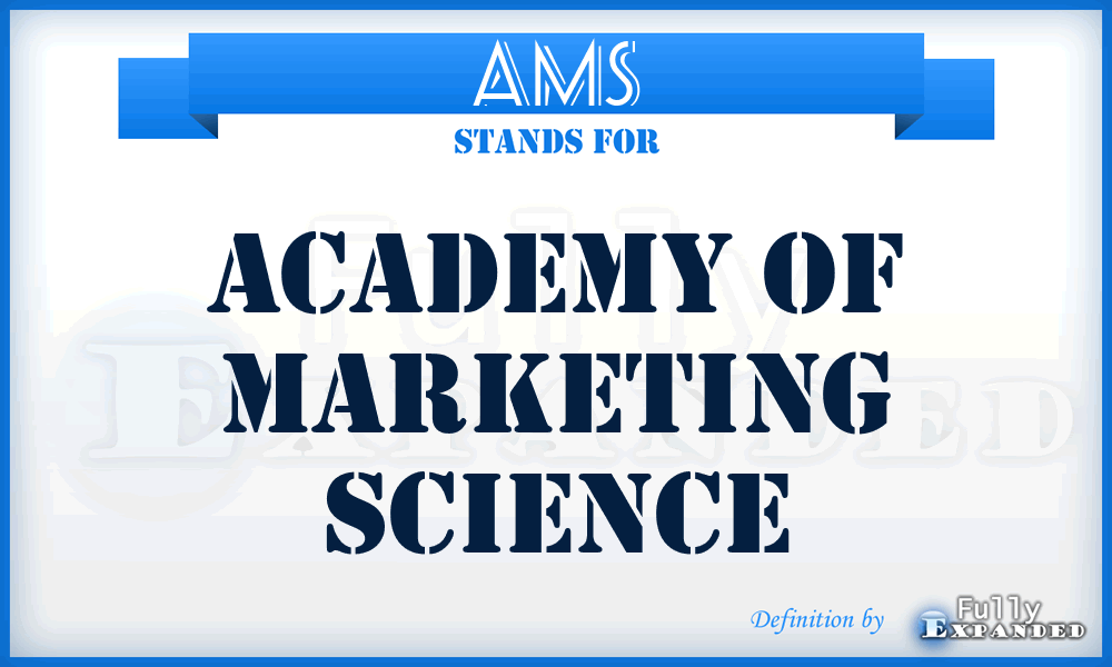 AMS - Academy of Marketing Science