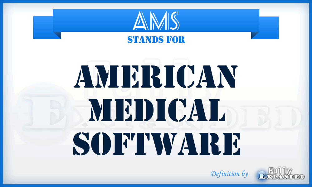 AMS - American Medical Software
