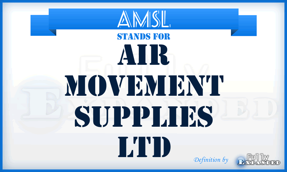 AMSL - Air Movement Supplies Ltd