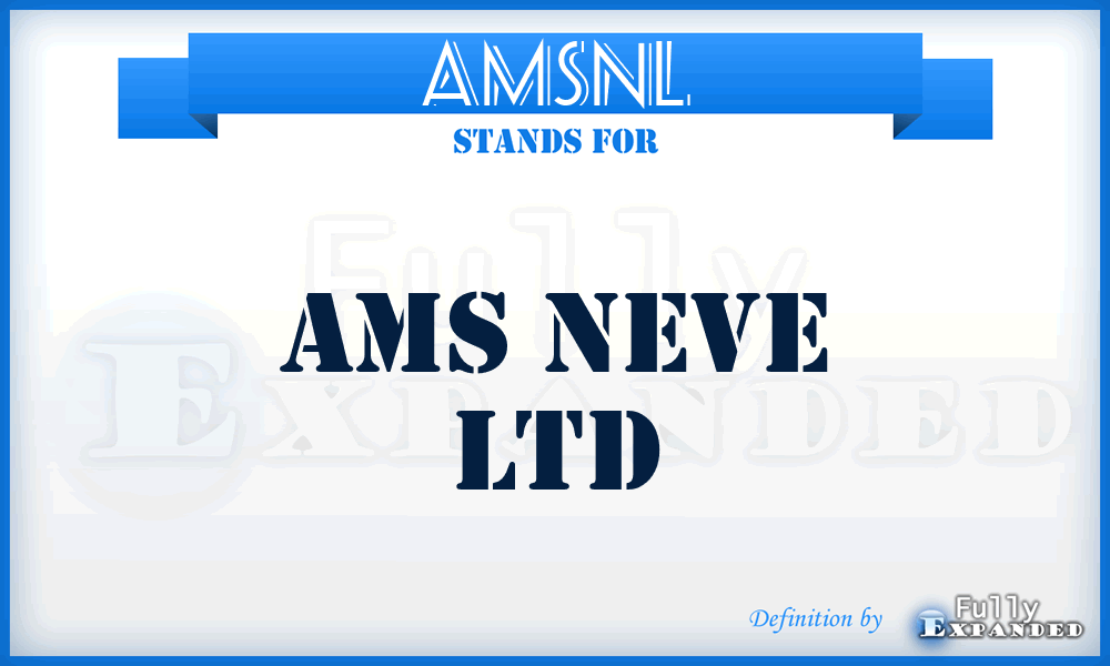 AMSNL - AMS Neve Ltd