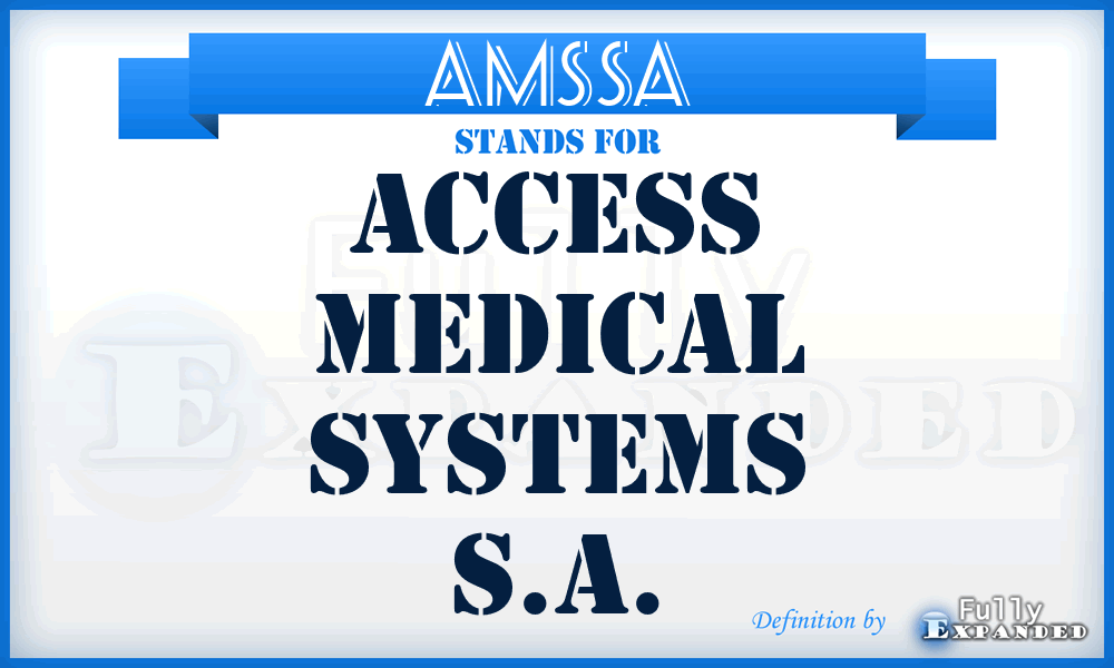 AMSSA - Access Medical Systems S.A.