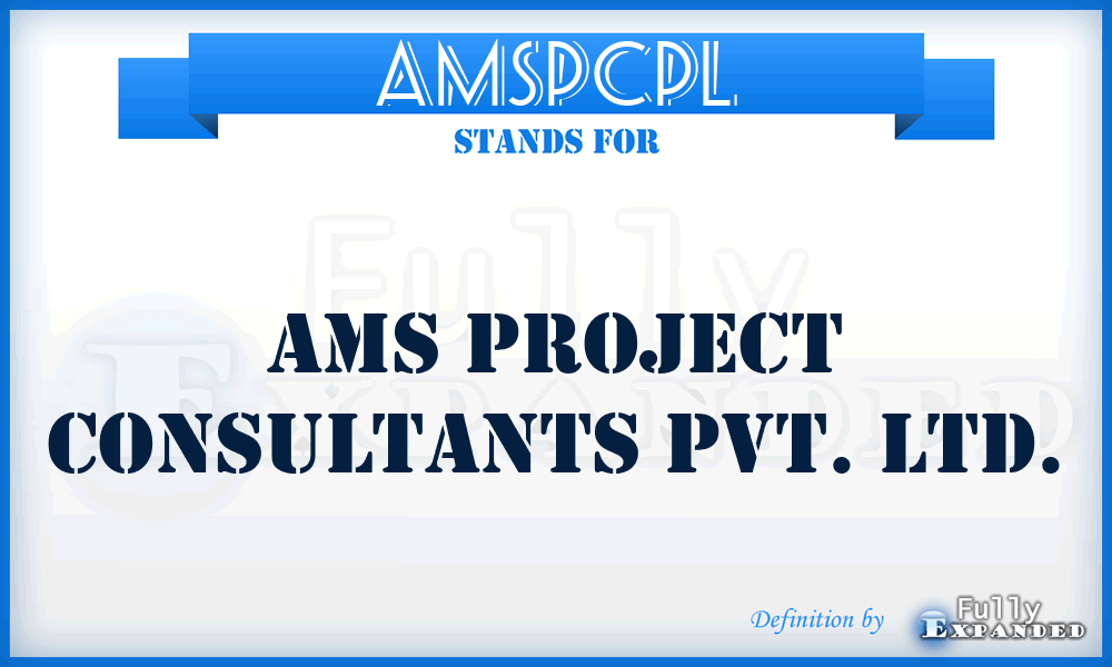 AMSPCPL - AMS Project Consultants Pvt. Ltd.