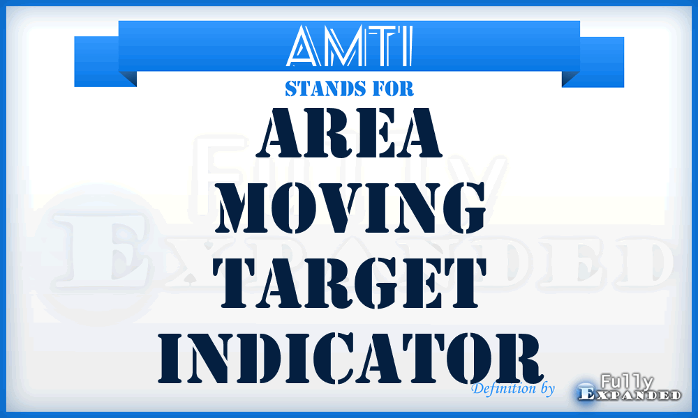 AMTI - area moving target indicator