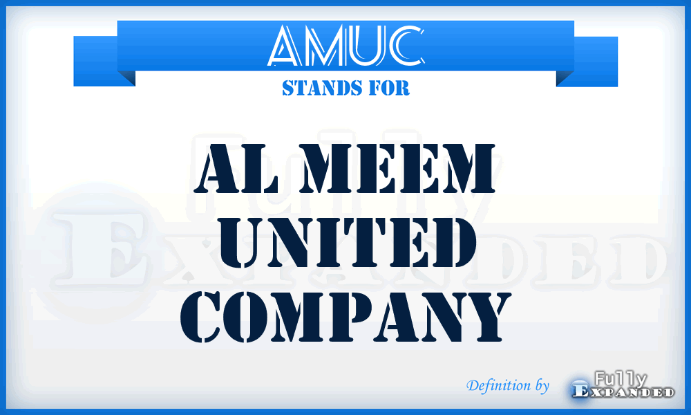 AMUC - Al Meem United Company