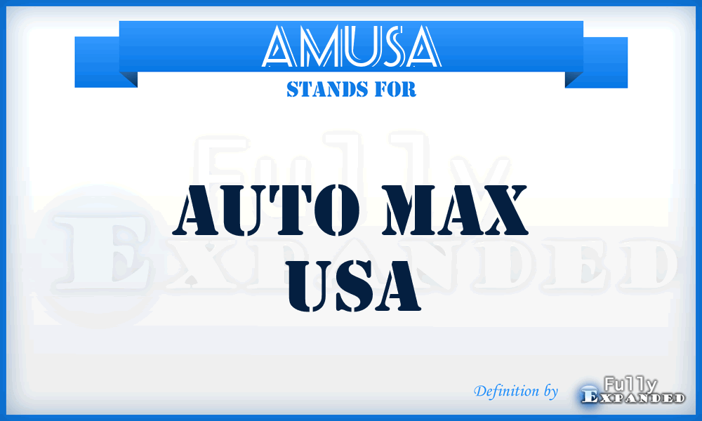 AMUSA - Auto Max USA