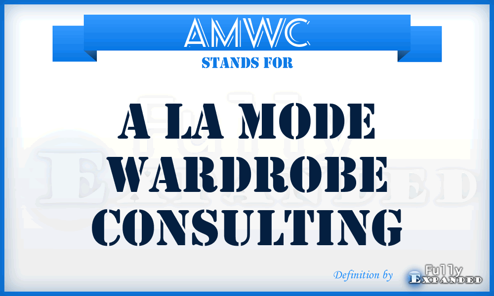 AMWC - A la Mode Wardrobe Consulting