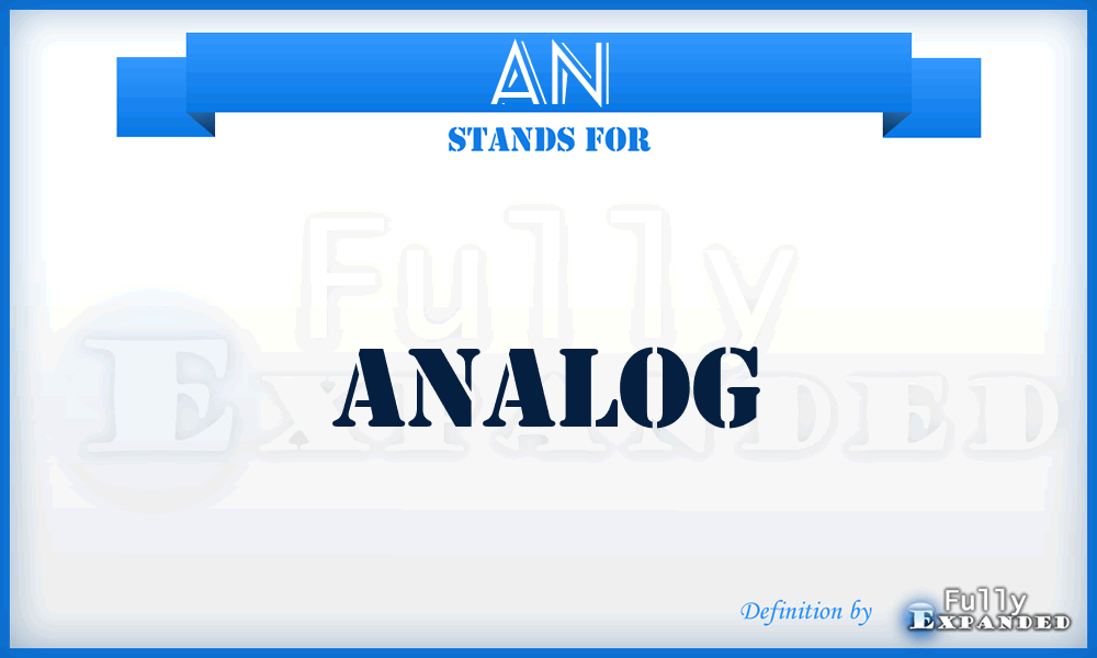 AN - Analog