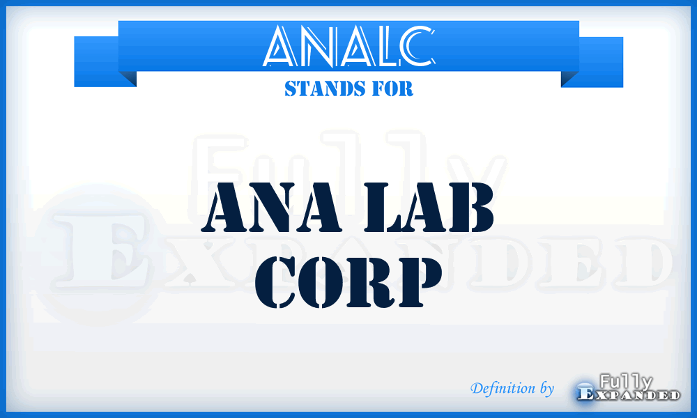 ANALC - ANA Lab Corp
