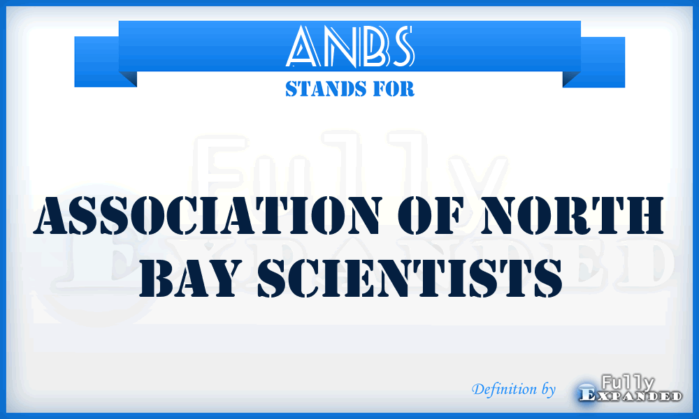 ANBS - Association Of North Bay Scientists