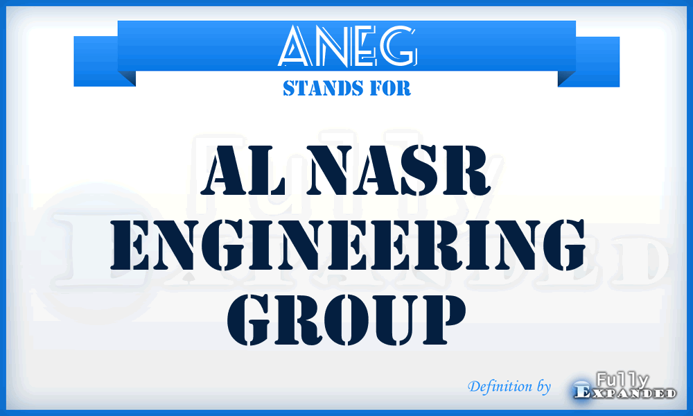 ANEG - Al Nasr Engineering Group