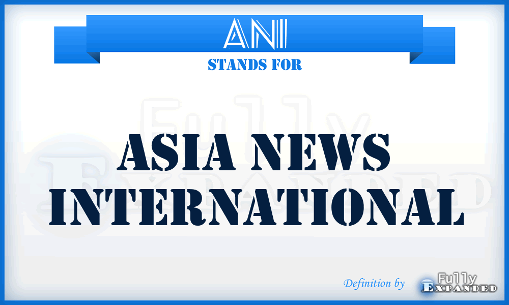 ANI - Asia News International