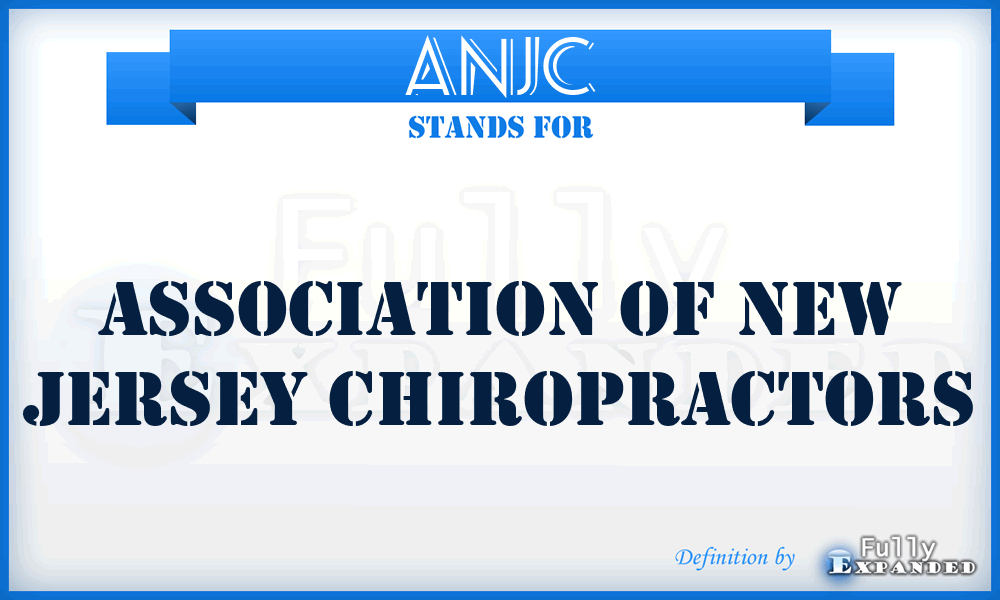 ANJC - Association of New Jersey Chiropractors