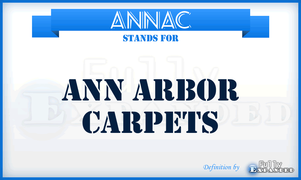 ANNAC - ANN Arbor Carpets