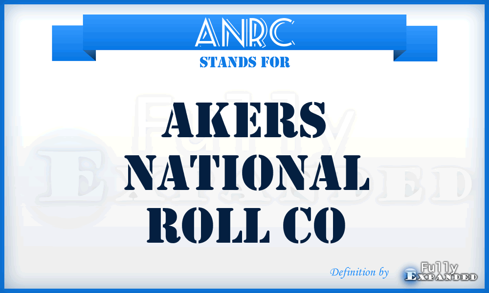 ANRC - Akers National Roll Co