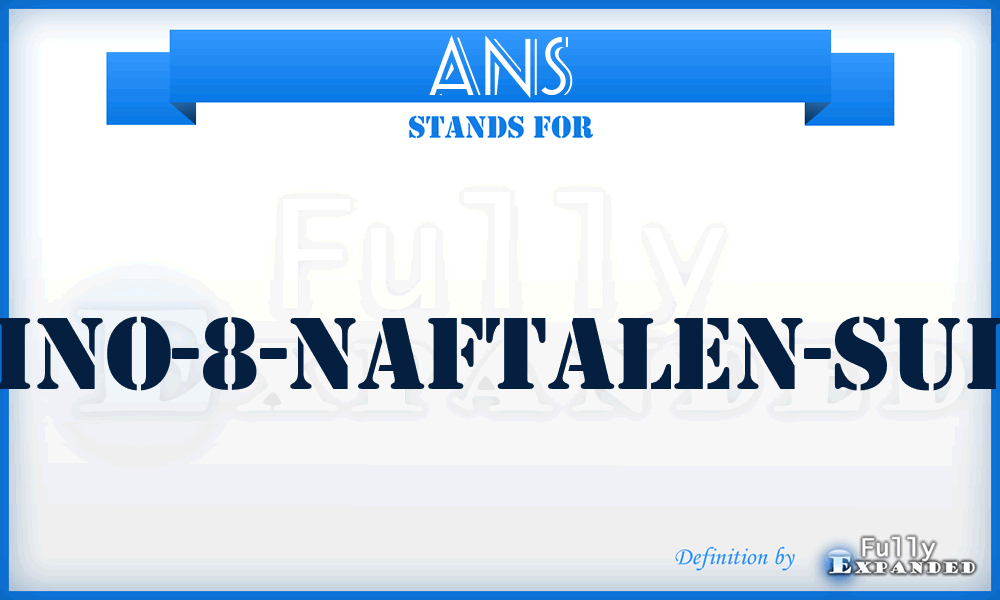 ANS - 1-Anilino-8-Naftalen-Sulfonat