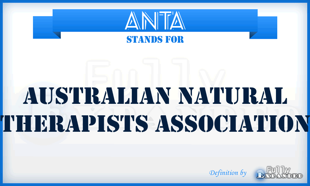ANTA - Australian Natural Therapists Association