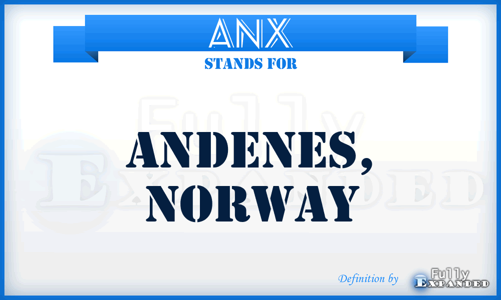 ANX - Andenes, Norway