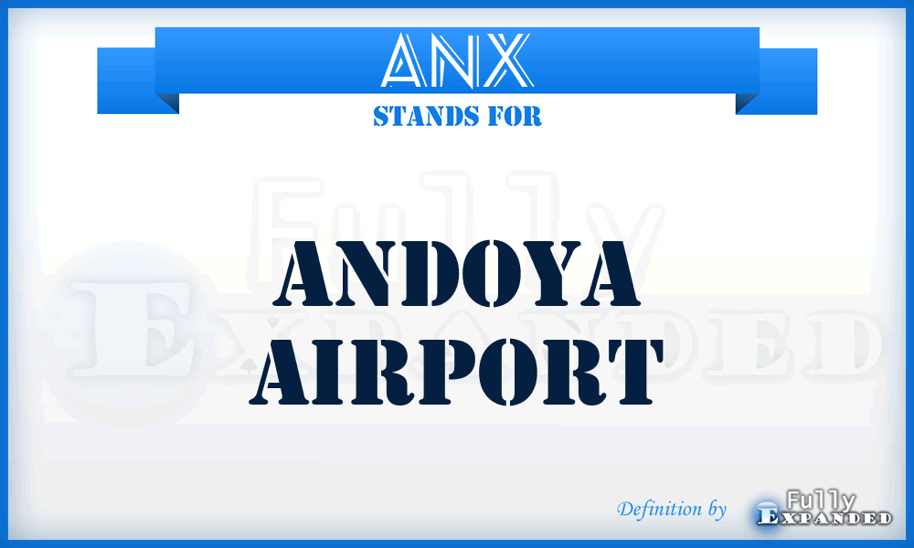ANX - Andoya airport