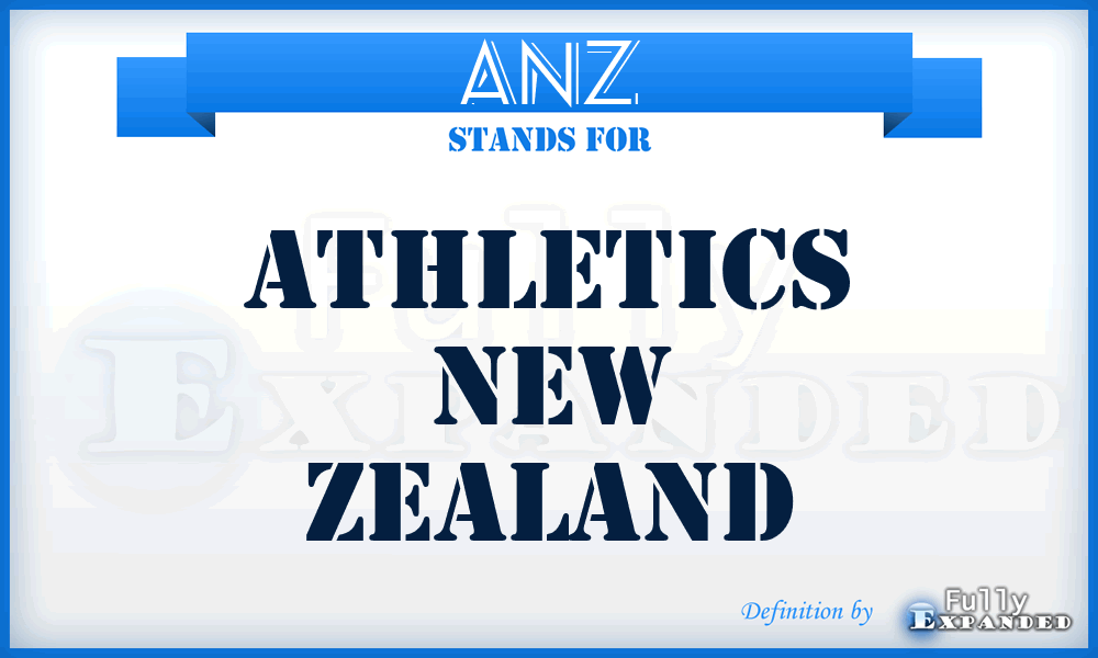 ANZ - Athletics New Zealand