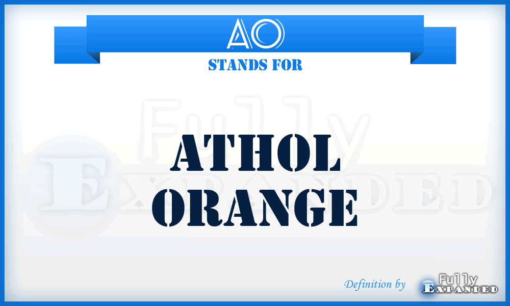 AO - Athol Orange
