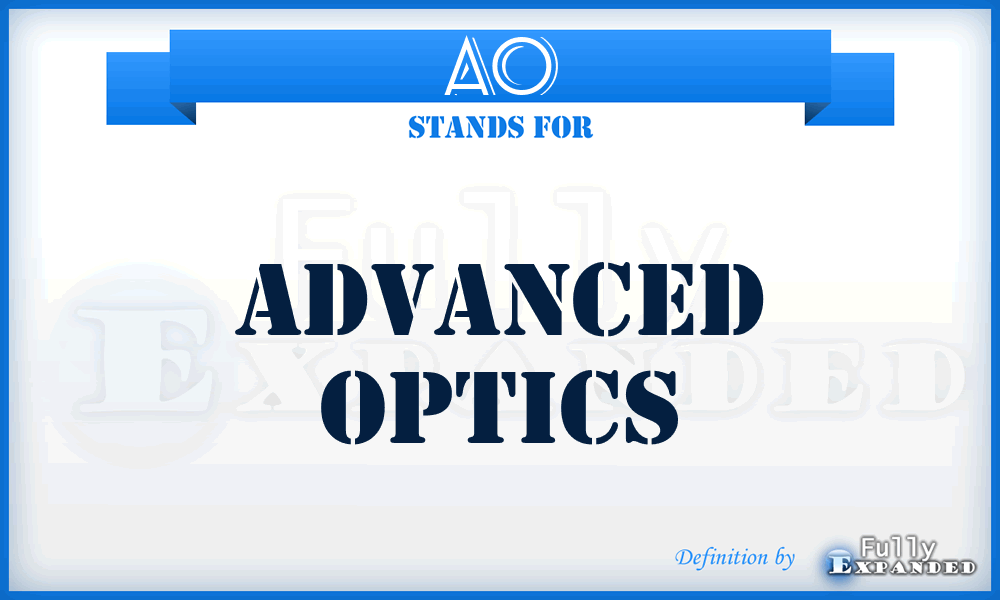 AO - Advanced Optics