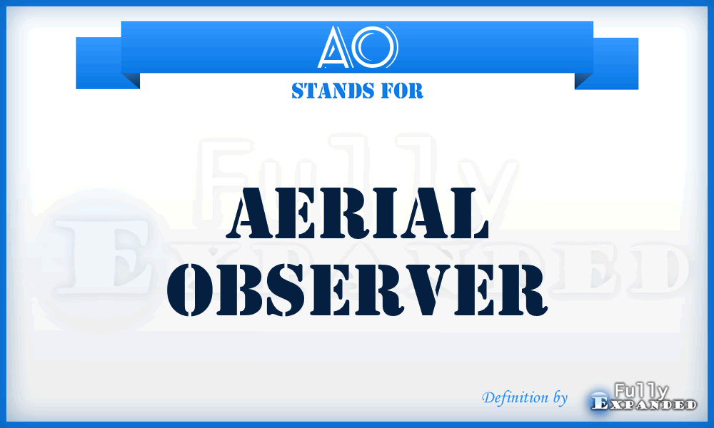 AO - Aerial Observer