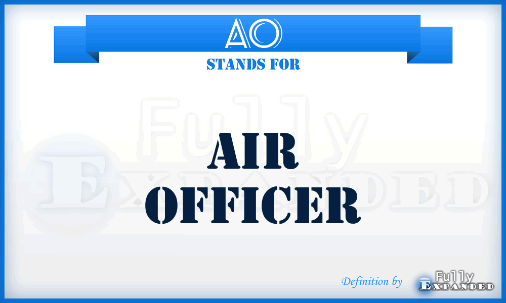 AO - Air Officer