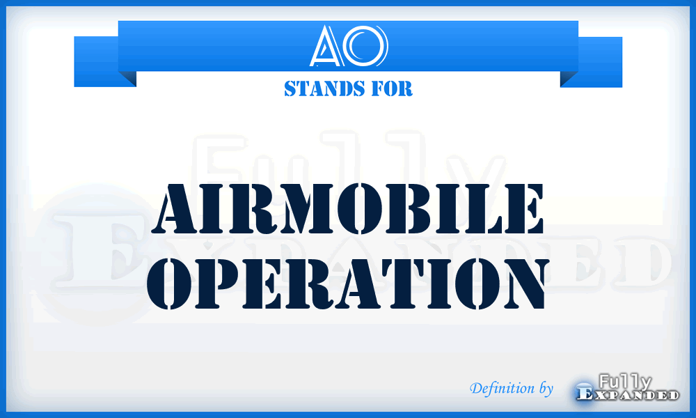 AO - Airmobile Operation