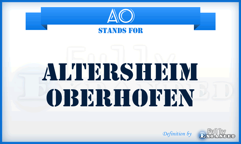 AO - Altersheim Oberhofen