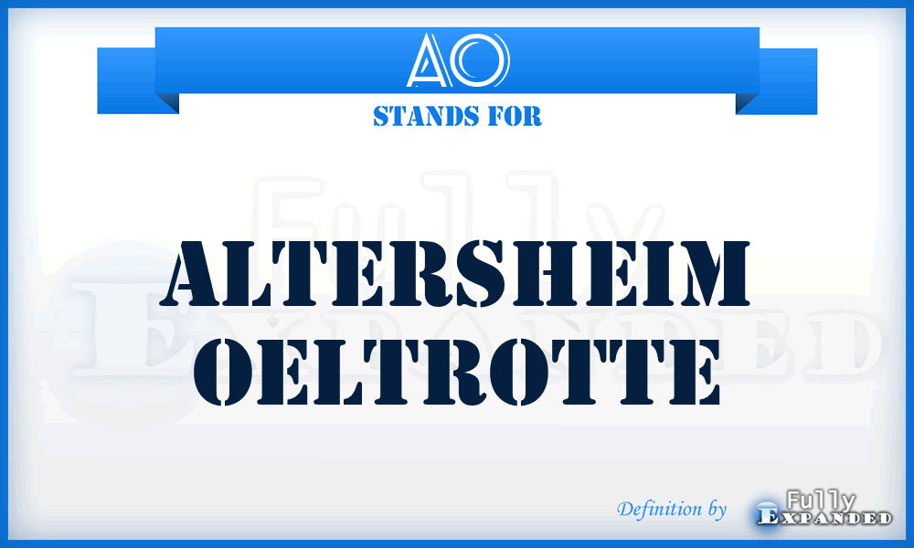 AO - Altersheim Oeltrotte