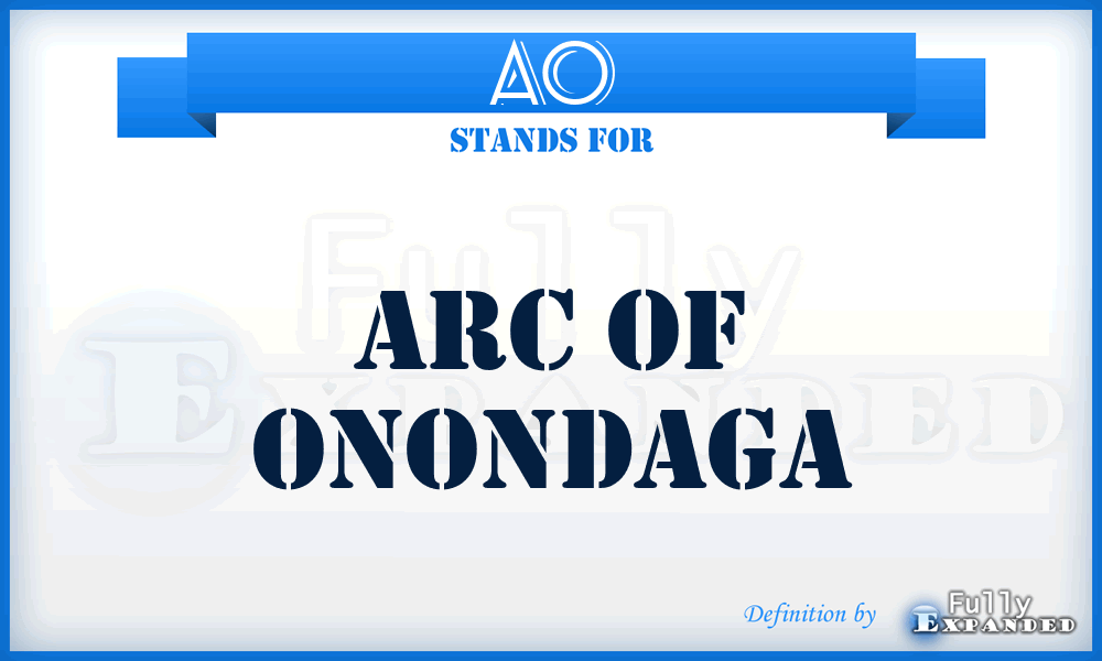 AO - Arc of Onondaga