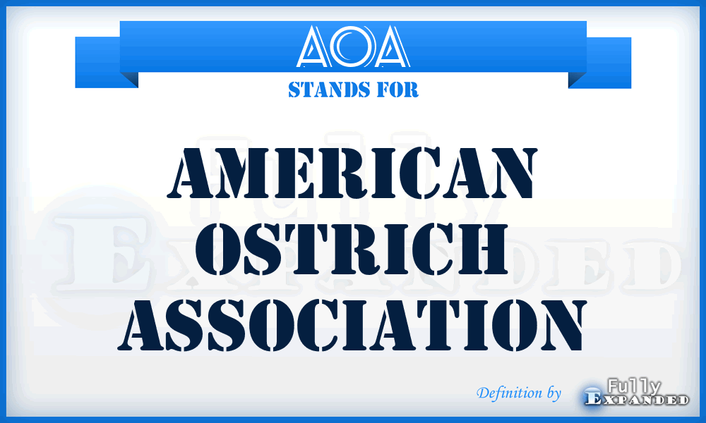 AOA - American Ostrich Association